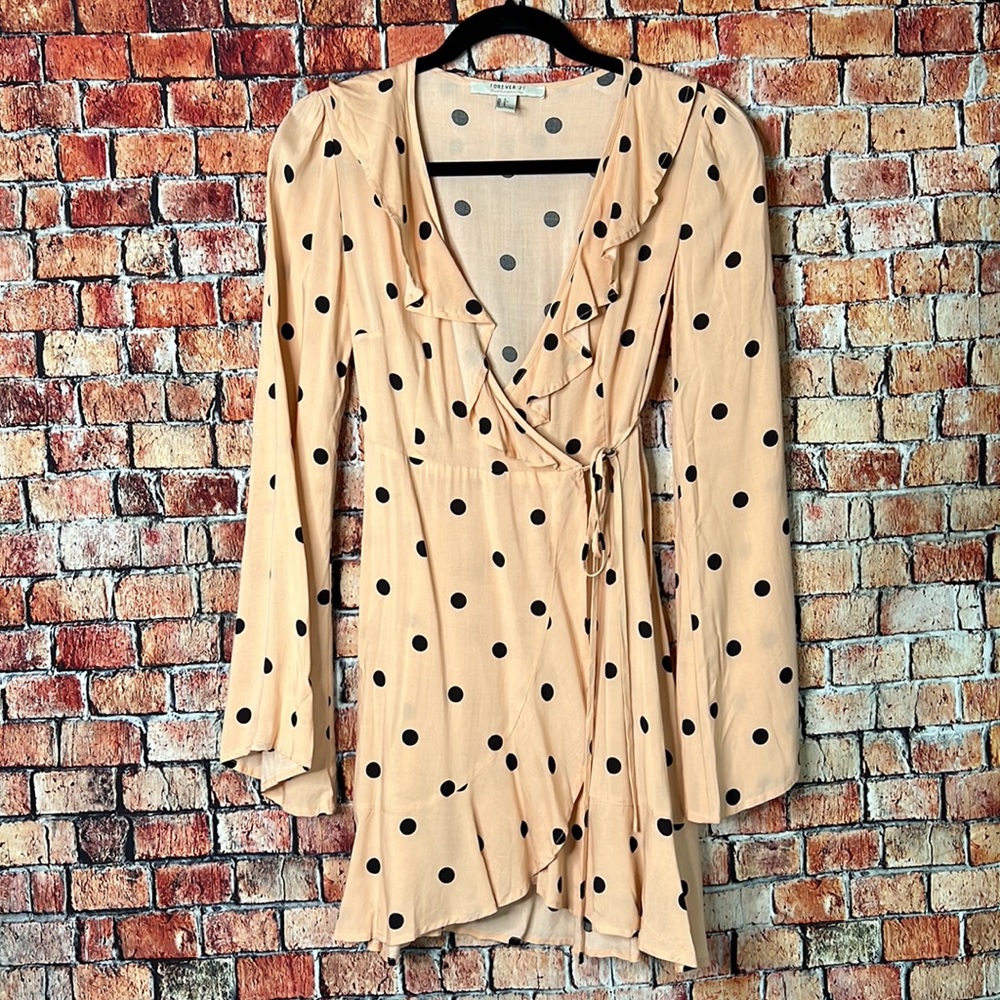 Forever 21 | Contemporary | Sleeved Polka Dot wrap dress